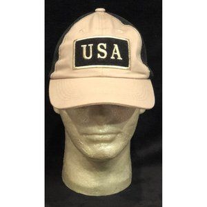 USA Flag SnapBack Baseball Cap By 1365. USA On Front And Stitched Flag On Back.